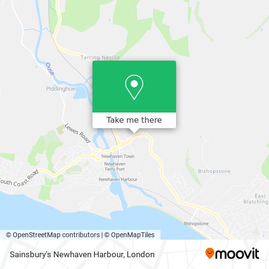 Sainsbury's Newhaven Harbour map
