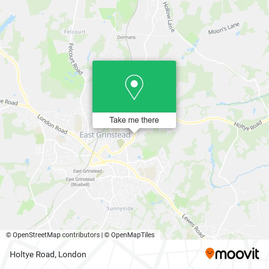 Holtye Road map