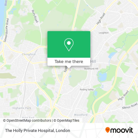 The Holly Private Hospital map