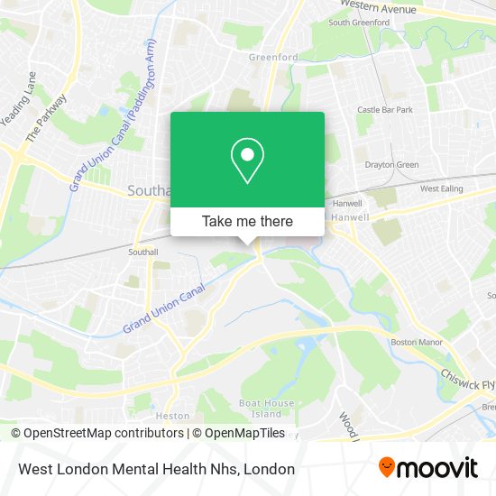 West London Mental Health Nhs map
