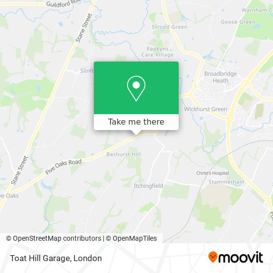 Toat Hill Garage map