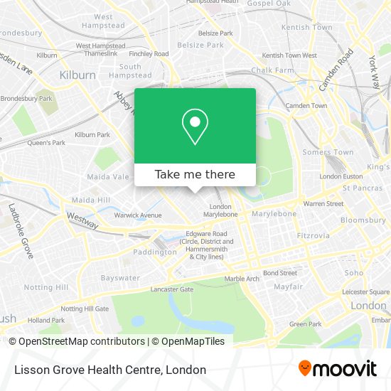 Lisson Grove Health Centre map