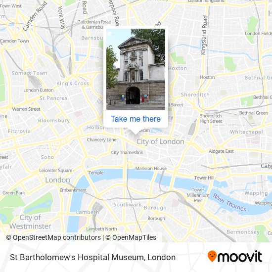 St Bartholomew's Hospital Museum map