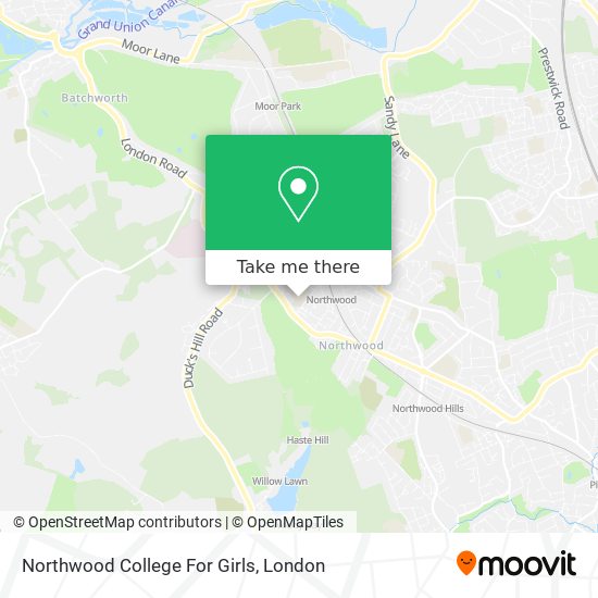 Northwood College For Girls map