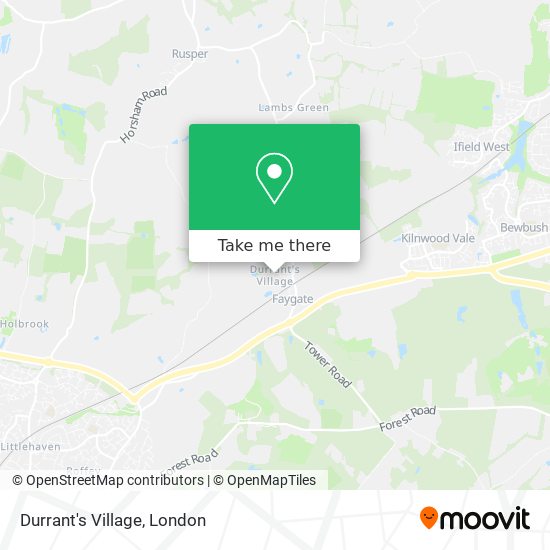 Durrant's Village map
