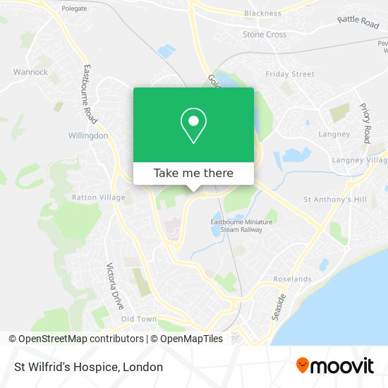 St Wilfrid's Hospice map