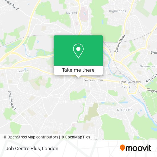 Job Centre Plus map