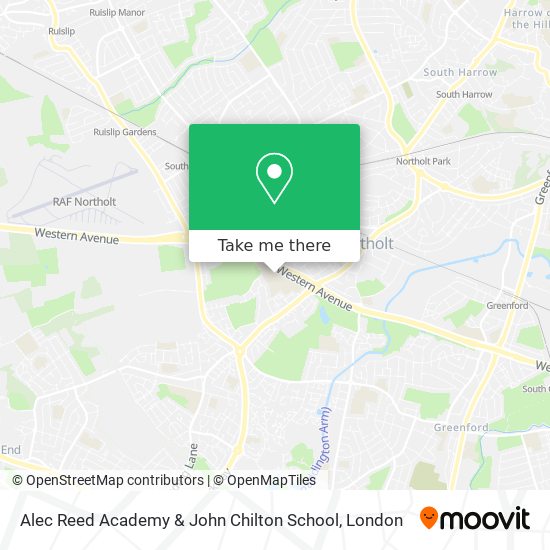 Alec Reed Academy & John Chilton School map