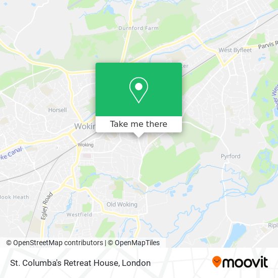 St. Columba's Retreat House map