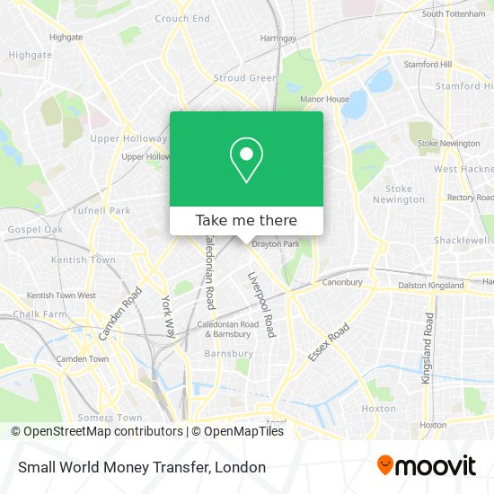 Small World Money Transfer map