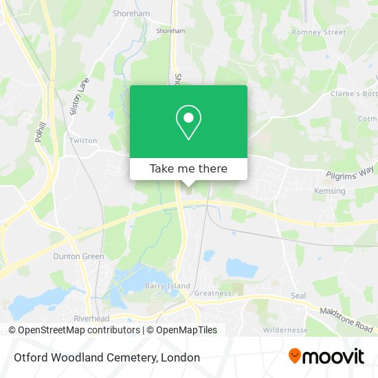 Otford Woodland Cemetery map