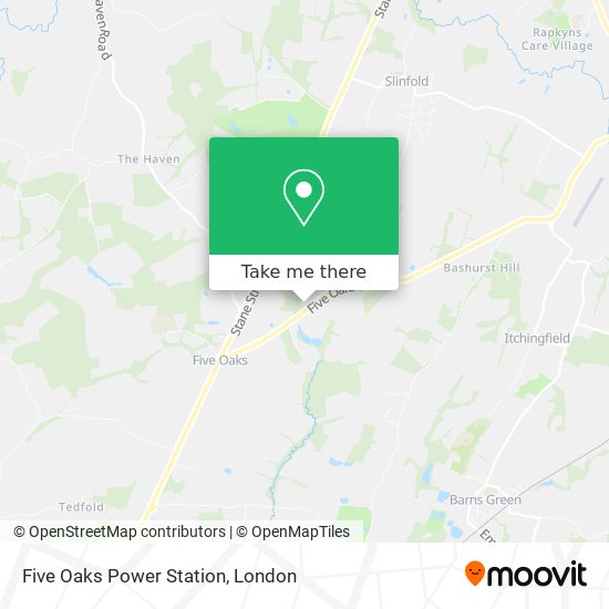 Five Oaks Power Station map
