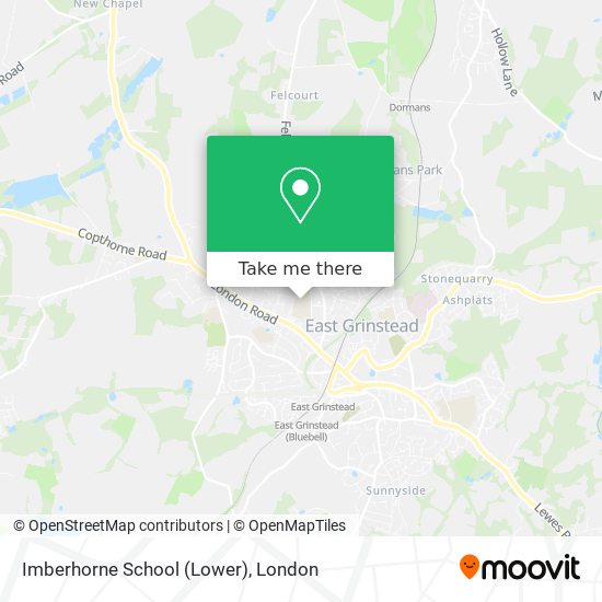 Imberhorne School (Lower) map