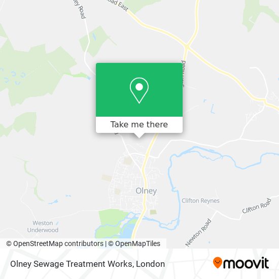 Olney Sewage Treatment Works map