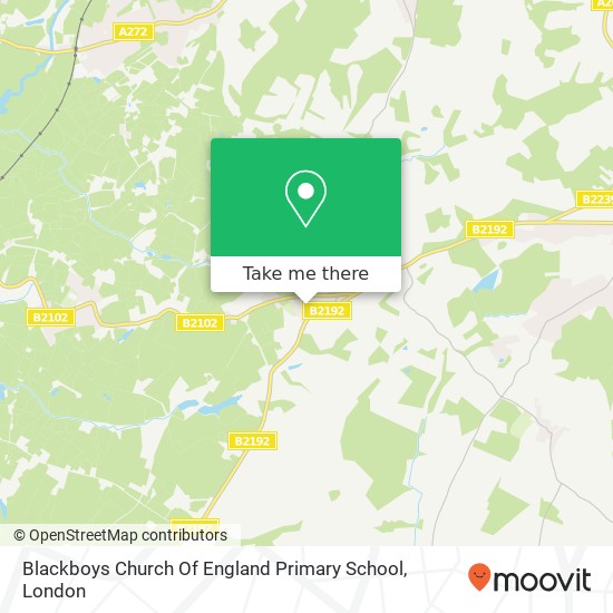 Blackboys Church Of England Primary School map