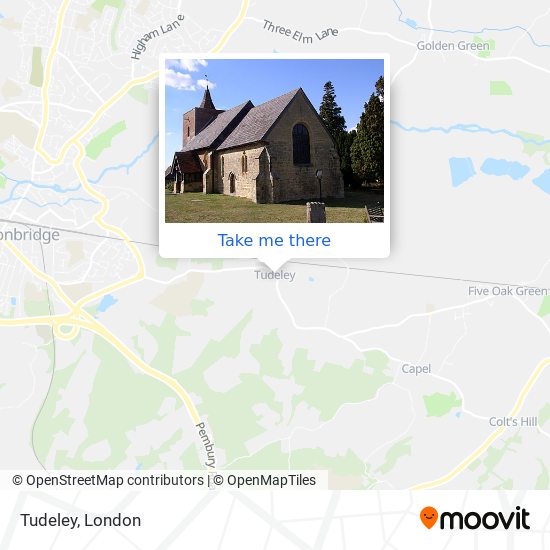 Tudeley map