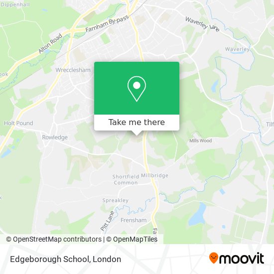 Edgeborough School map