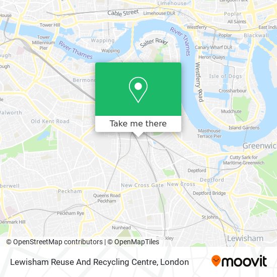 Lewisham Reuse And Recycling Centre map