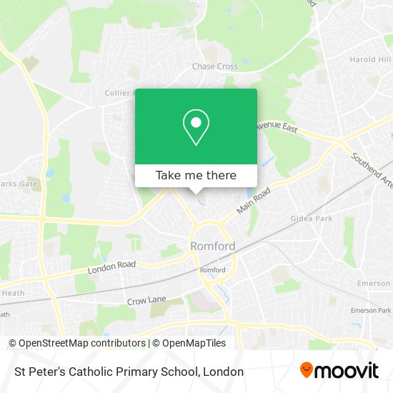 St Peter's Catholic Primary School map