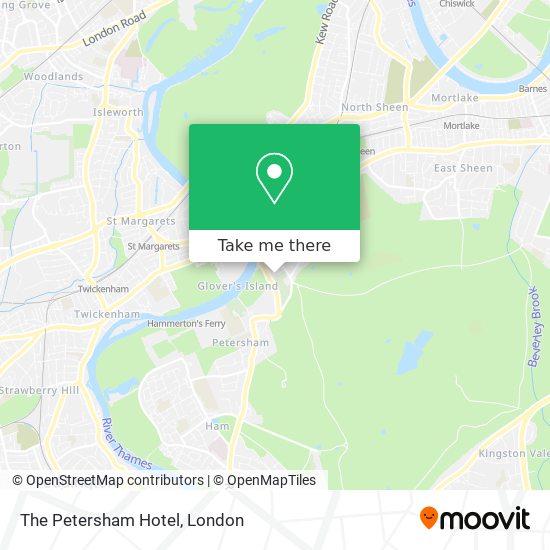 The Petersham Hotel map