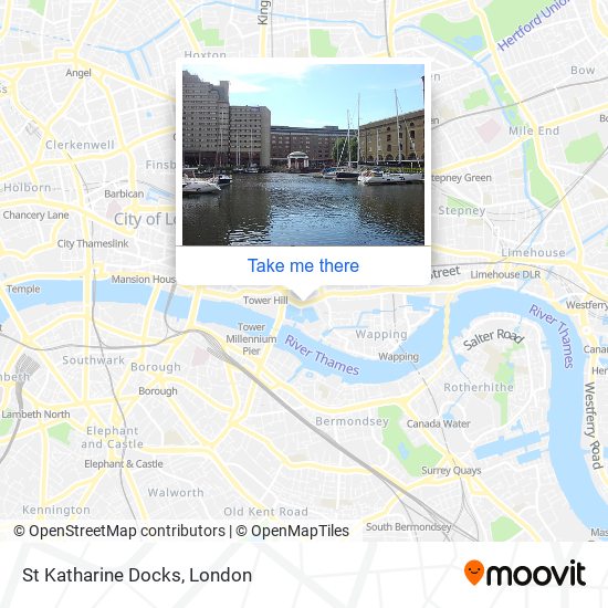 St Katharine Docks map