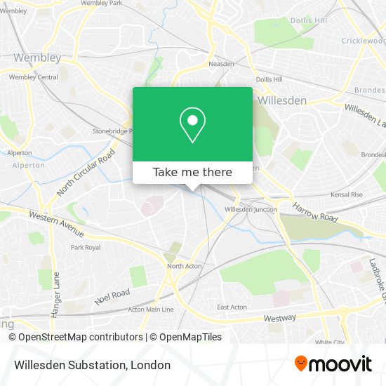 Willesden Substation map