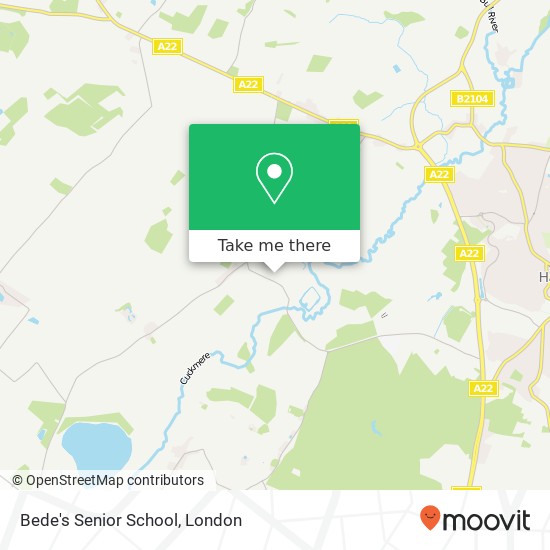 Bede's Senior School map
