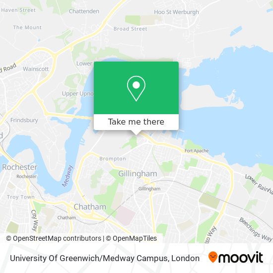 University Of Greenwich / Medway Campus map