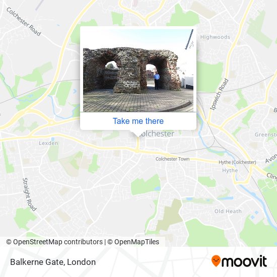 Balkerne Gate map
