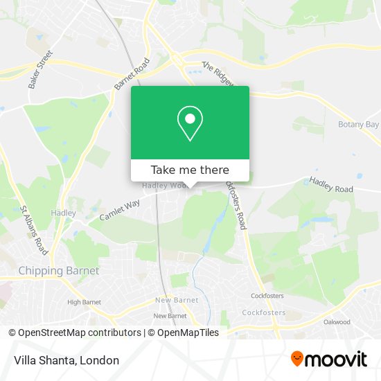 Villa Shanta map