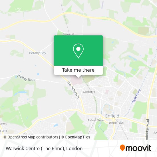 Warwick Centre (The Elms) map