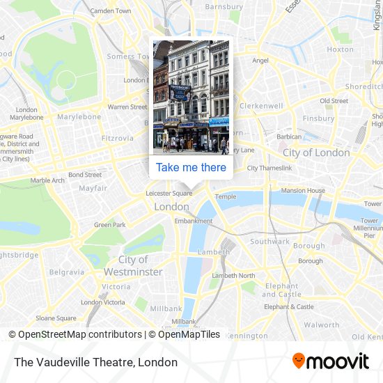 The Vaudeville Theatre map