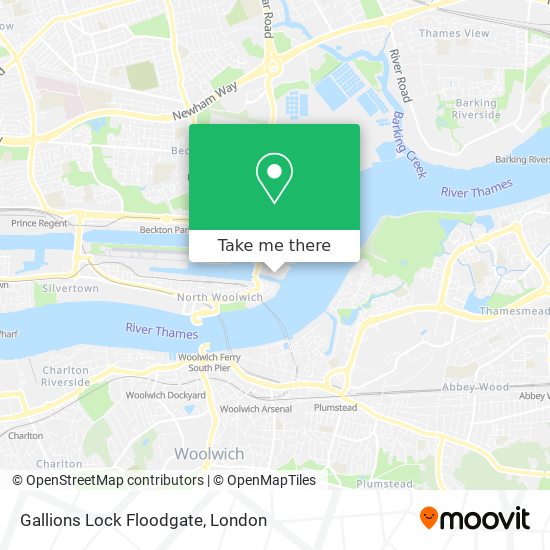Gallions Lock Floodgate map