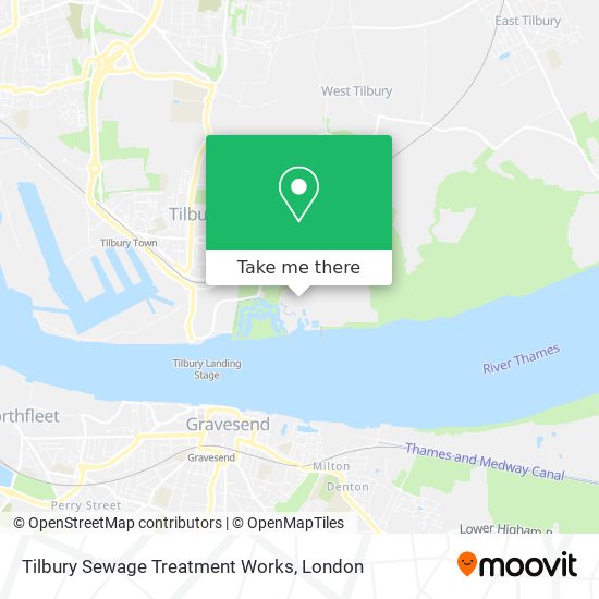 Tilbury Sewage Treatment Works map
