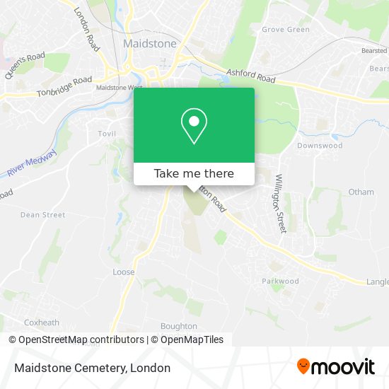 Maidstone Cemetery map