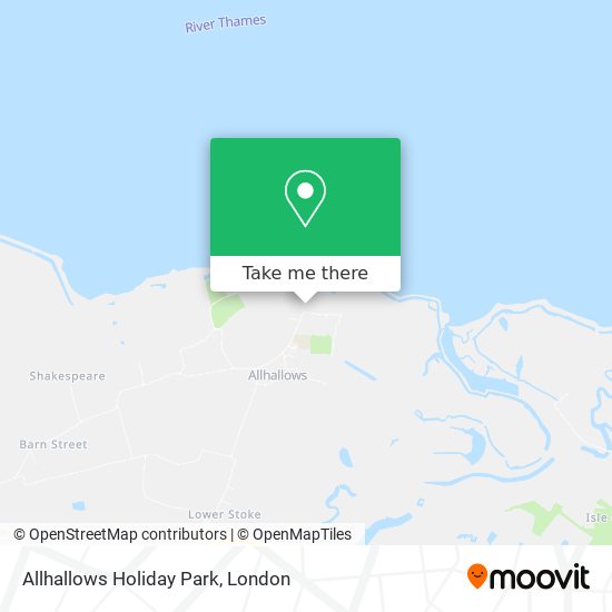 Allhallows Holiday Park map