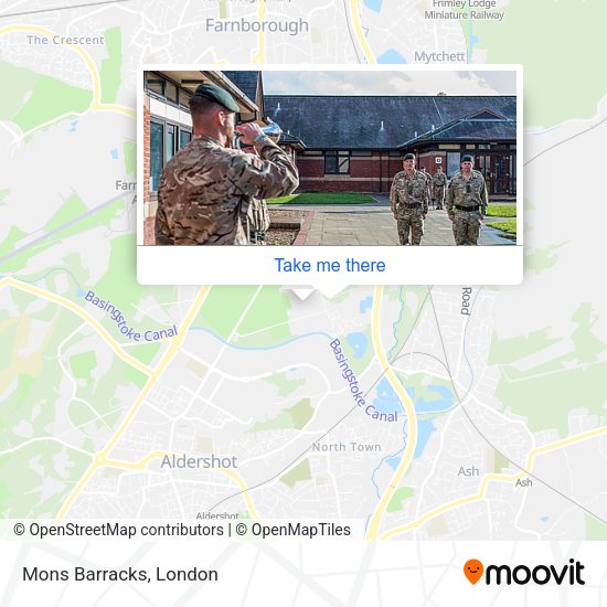Mons Barracks map