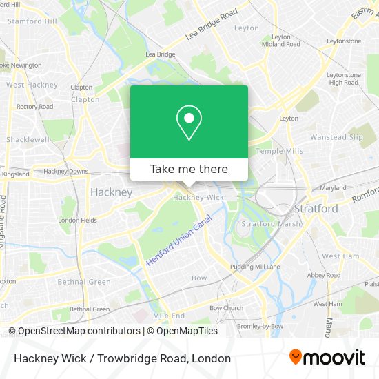 Hackney Wick / Trowbridge Road map