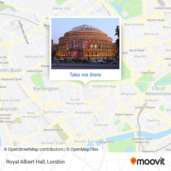 Royal Albert Hall map