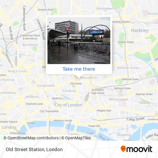 Old Street Station map