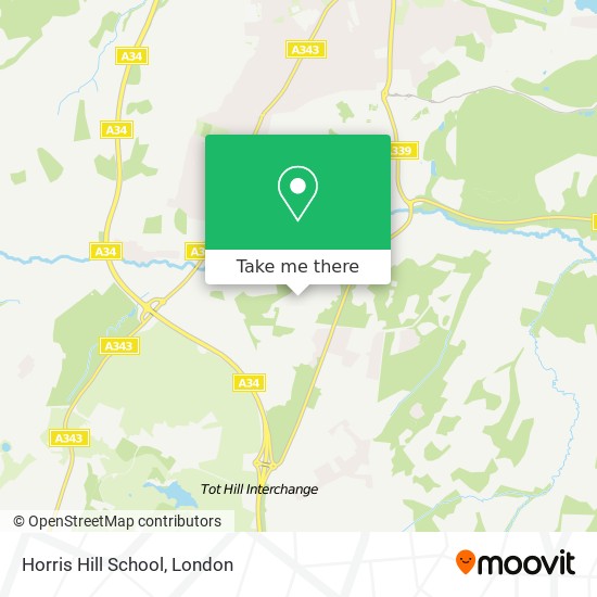 Horris Hill School map