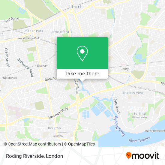 Roding Riverside map