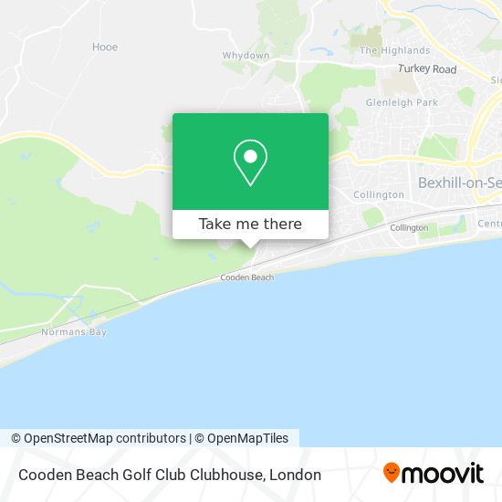 Cooden Beach Golf Club Clubhouse map