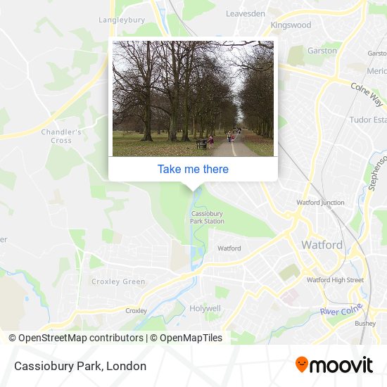 Cassiobury Park map