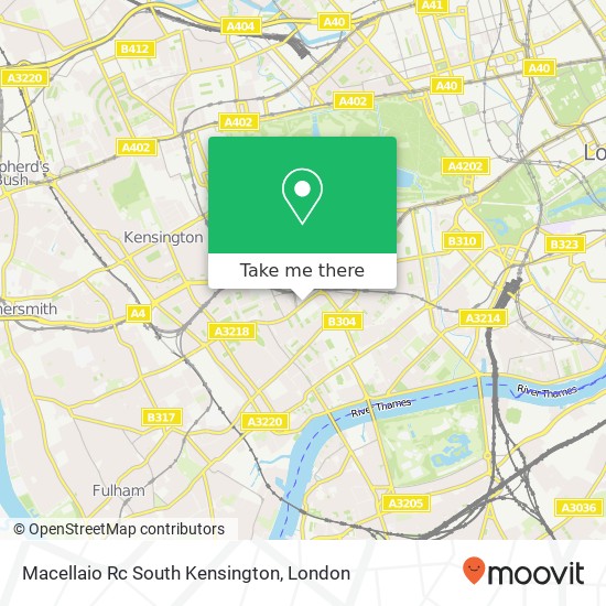 Macellaio Rc South Kensington map