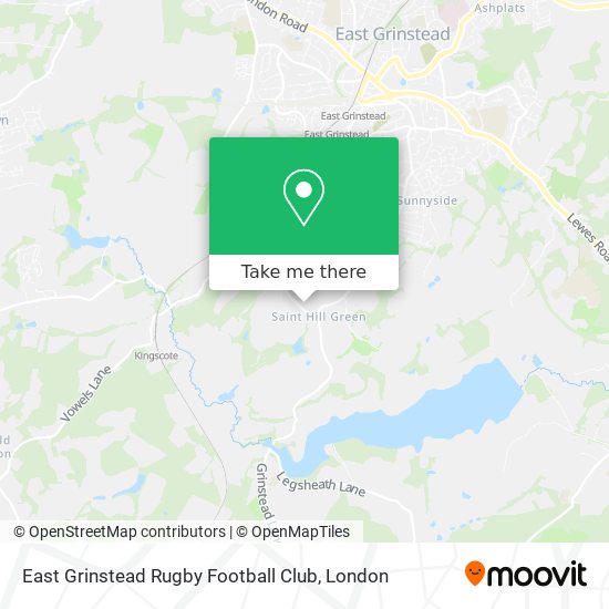 East Grinstead Rugby Football Club map