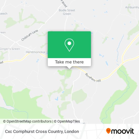 Cxc Comphurst Cross Country map