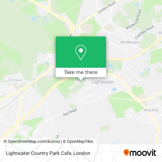Lightwater Country Park Cafe map