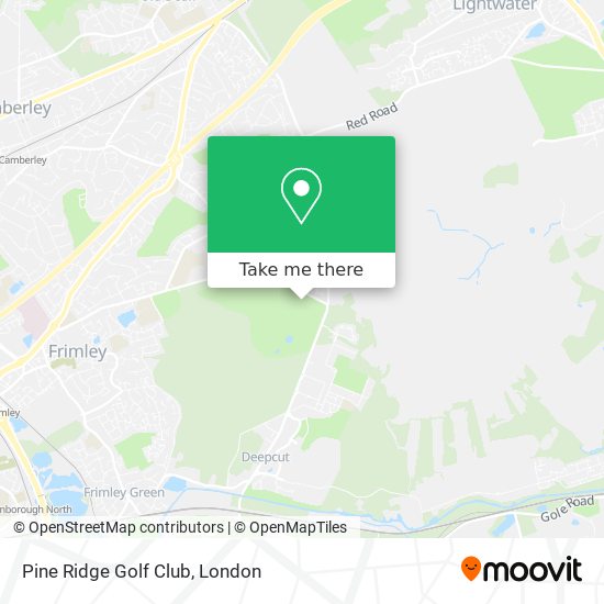 Pine Ridge Golf Club map