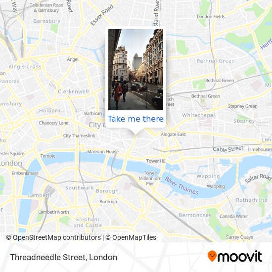 Threadneedle Street map